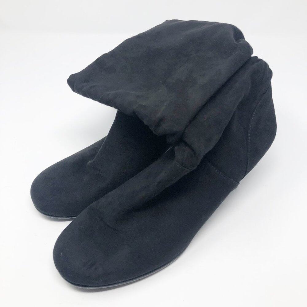 Aerosoles Mid Calf Faux Suede Heel Boots Women's Size 7.5